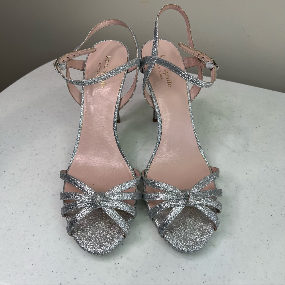Kate Spade Florence Strappy Glitter Heeled Sandal - Picture 4 of 10